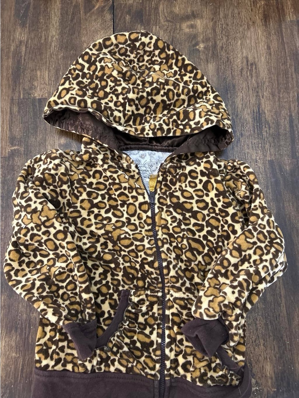 Arizona Jean Company Leopard Print Jacket in Brown and Tan